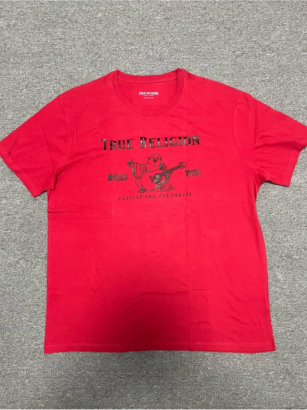 True Religion Red Short-Sleeve Logo Graphic Tee